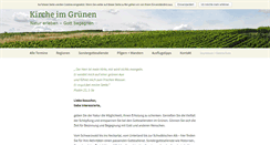 Desktop Screenshot of kirche-im-gruenen.de